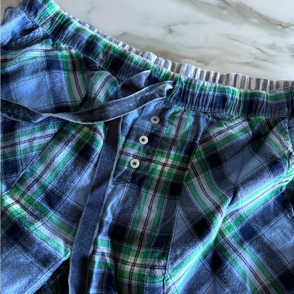 Aerie Blue and Green Plaid Pajama Set - Picture 2 of 5